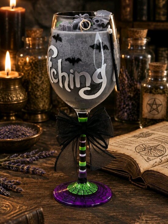 One Moon Flame Other - Artisan One Moon Flame Brewing Trouble Halloween Rosemary Cedar Glass Candle New